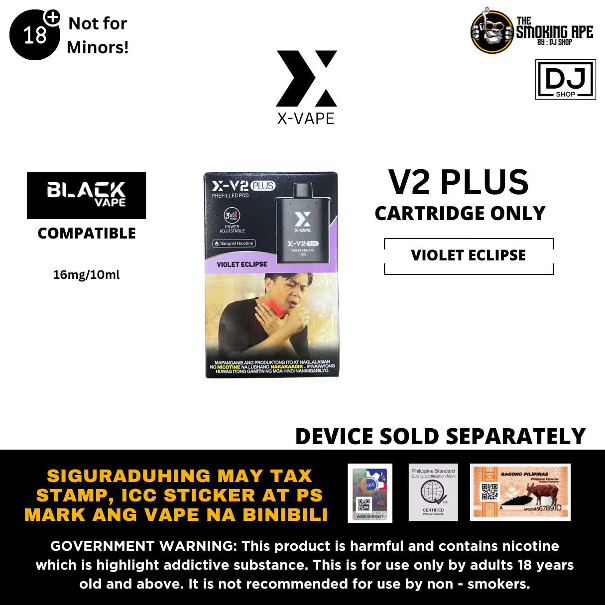 Xvape v2 (Black Elite Comptaible) - Image 3